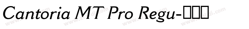 Cantoria MT Pro Regu字体转换